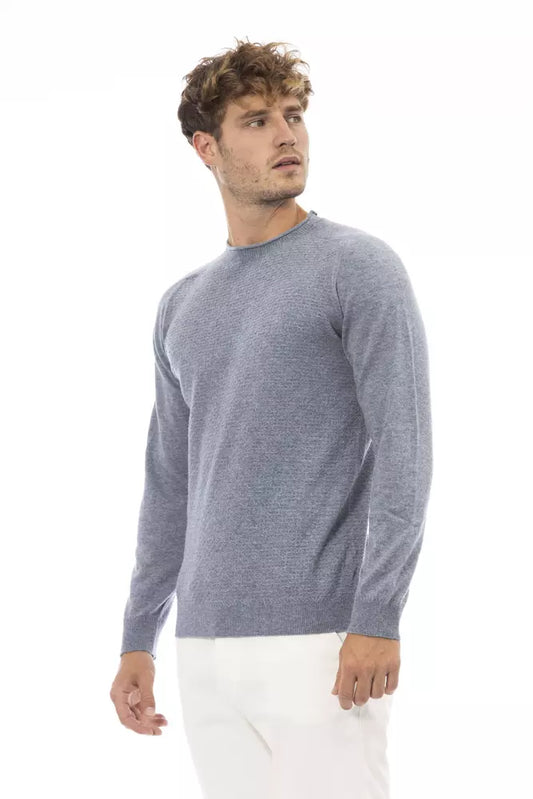 Elegant Light Blue Crewneck Sweater