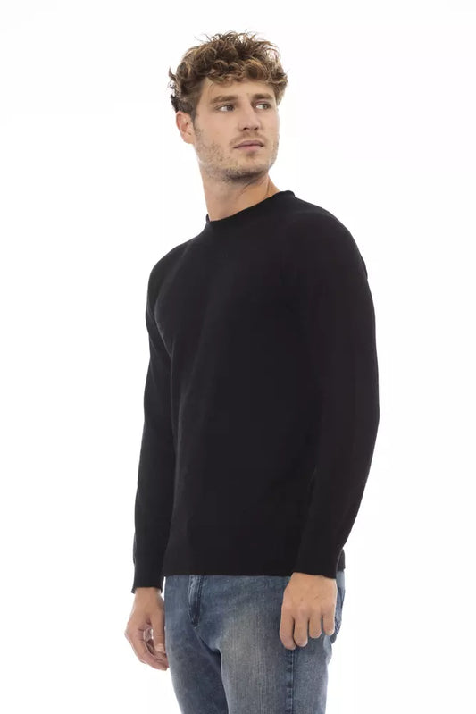 Sleek Crewneck Sweater in Luxe Fabric Blend