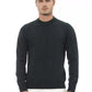 Elegant Green Crewneck Wool Sweater