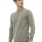 Elegant Crewneck Wool Sweater in Lush Green