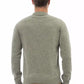 Elegant Crewneck Wool Sweater in Lush Green