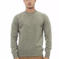 Elegant Crewneck Wool Sweater in Lush Green
