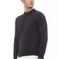 Elegant Crewneck Wool Sweater in Timeless Black
