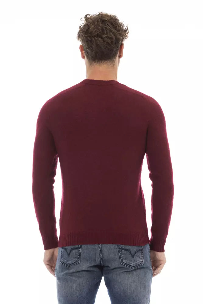 Classic Crewneck Crimson Sweater