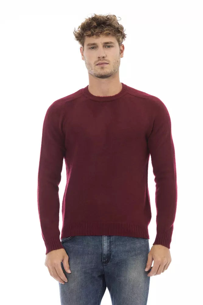 Classic Crewneck Crimson Sweater