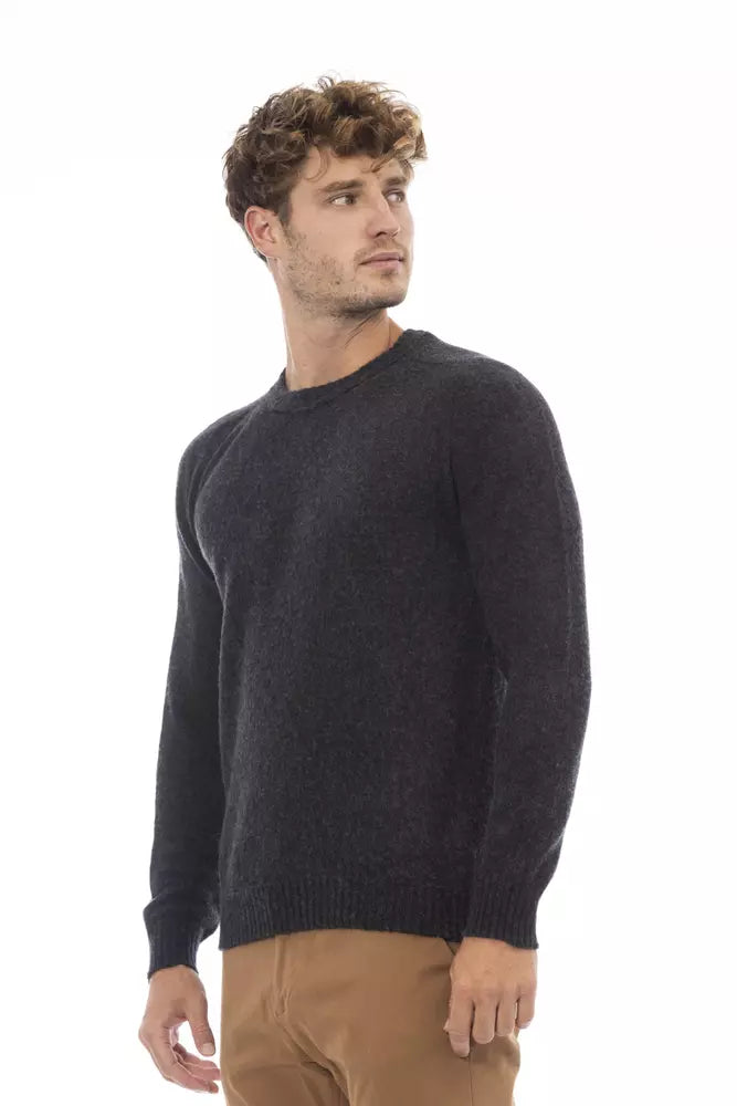 Elegant Crewneck Black Sweater