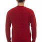 Elegant Crewneck Wool Sweater in Bold Red