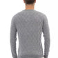 Elegant Gray Crewneck Sweater in Luxe Blend