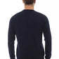 Elegant Blue Crewneck Sweater for Men