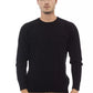 Elegant Crewneck Pocket Sweater in Black