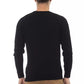 Elegant Crewneck Pocket Sweater in Black