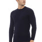 Elegant Blue Crewneck Sweater