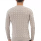 Classic Beige Crewneck Luxury Sweater