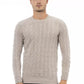 Classic Beige Crewneck Luxury Sweater