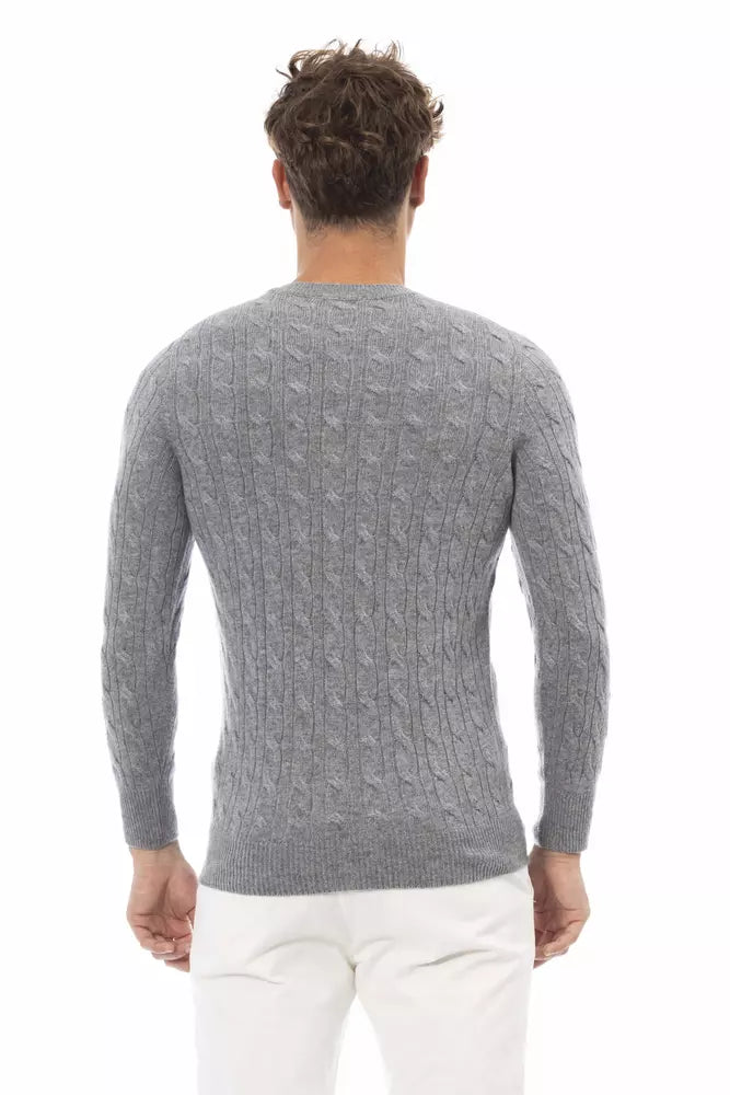 Exquisite Gray Crewneck Sweater