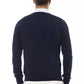 Elegant V-Neck Sweater in Sumptuous Blue