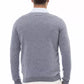 Elegant V-Neck Sweater in Light Blue