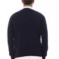 Sumptuous V-Neck Blue Sweater for Elegant Evenings