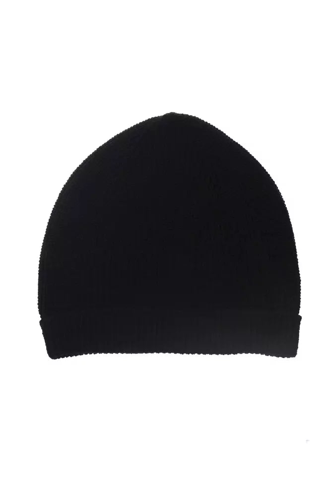 Elegant Ribbed Merino Wool Hat