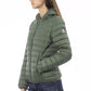 Chic Green Quilted Hooded Jacket