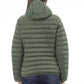 Chic Green Quilted Hooded Jacket