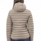 Chic Quilted Beige Hooded Jacket