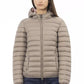 Chic Quilted Beige Hooded Jacket