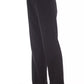 Elegant Black Trousers With Side Welt Pockets