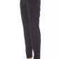Elegant Black Trousers with Side Welt Pockets