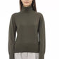 Emerald Elegance Merino Wool Turtleneck