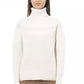 Elegant Turtleneck Sweater in Pure White