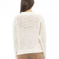 Elegant Mock Neck Ivory Sweater