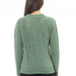 Chic Mock Neck Green Sweater for Her