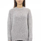 Elegant Gray Crew Neck Sweater