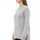 Elegant Gray Crew Neck Sweater