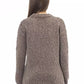 Elegant Crew Neck Alpaca Blend Sweater