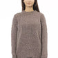 Elegant Crew Neck Alpaca Blend Sweater