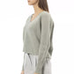 Emerald Elegance V-Neck Sweater - Cozy Chic