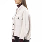 Chic Woolen White Shirt Jacket