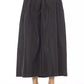 Elegant Taffeta High-Waist Skirt with Elastic Band