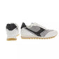 Multicolored Lace-Up Sneaker with Rubber Sole