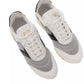 Multicolored Lace-Up Sneaker with Rubber Sole