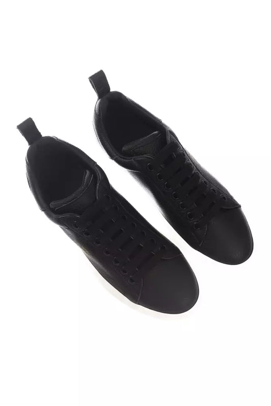 Elegant Monocolor Lace-Up Sneakers