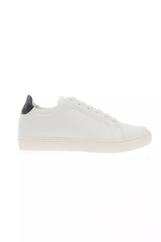 Elegant Monocolor Leather Sneakers