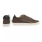 Sleek Monocolor Leather Sneakers