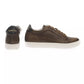 Sleek Monocolor Leather Sneakers