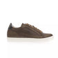 Sleek Monocolor Leather Sneakers