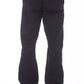 Chic Contrasting Stitch Cotton Pants