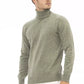 Chic Turtleneck Woolen Sweater in Lush Green