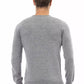 Sleek Gray Crewneck Sweater for Men